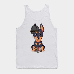 Funny Guard dog is ready to ride a horse Tank Top